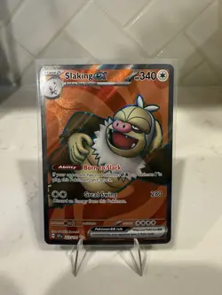 Pokemon TCG Slaking EX Full Art Ultra Rare Holo Card 227/191 Surging Sparks - Image 1