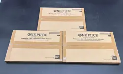 Lot of (3) One Piece TCG Premium Card Collection 25th Edition English Sealed - Image 1