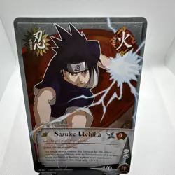 Sasuke Uchiha Ninja Card PR-027 Holo English Regular 2008 - Naruto CCG - Image 1