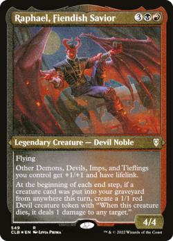 Raphael, Fiendish Savior (REGULAR) x1 - MTG CLB #549 - Image 1