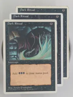 3x Dark Ritual 4th Edition LP/MP Small Seller 💌 Fast Free Shipping! - Image 1
