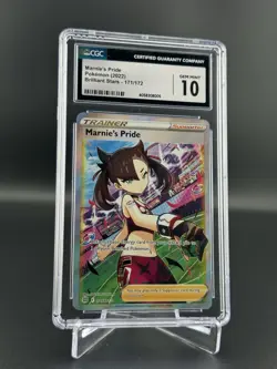 Marnie's Pride (Full Art) Holo 171/172 2022 Pokemon Brilliant Stars Gem CGC 10 - Image 1