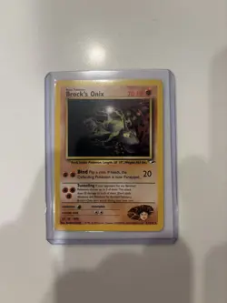 Pokemon TCG Brock's Onix Gym Heroes 21/132 Unlimited Rare. Non Holo. - Image 1