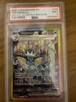 Pokemon Vaporeon ex 149/131 Sv: Prismatic Evolutions Special Illustration Rare … - Image 1