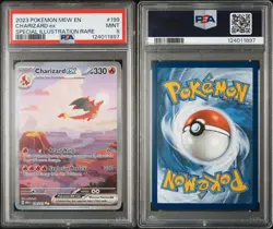 2023 Pokemon Mew EN Charizard EX 199/165 151 SIR PSA 9 Mint Rare - Image 3