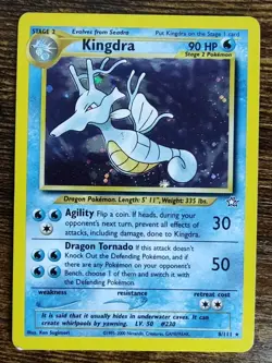 Kingdra 8/111 Holo Rare Neo Genesis Pokemon NM - Image 1