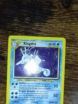 Kingdra 8/111 Holo Rare Neo Genesis Pokemon NM - Image 4