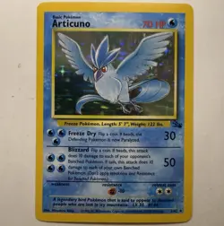 Articuno 2/62 Pokemon Fossil Holo Lightly Played LP - Image 1