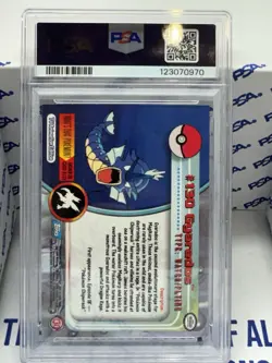 2000 Topps Pokemon TV Gyarados FOIL #130 PSA 8 NM-MT - Image 2