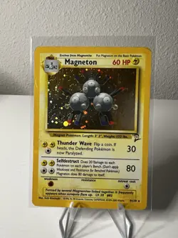 Pokemon TCG Magneton Base Set #9/102 Unlimited Holo Rare - Image 1