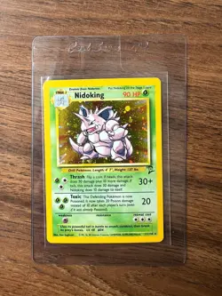 NM Pokemon TCG Nidoking Base Set 2 11/102 Holo 1999-2000 Wizards Stomp Swirl - Image 1