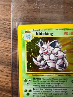 NM Pokemon TCG Nidoking Base Set 2 11/102 Holo 1999-2000 Wizards Stomp Swirl - Image 2