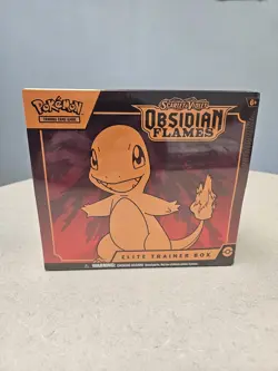 Pokemon Scarlett and Violet Obsidian Flames Elite Trainer Box Factory Sealed New - Image 1