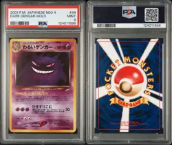 Pokemon TCG 2001 Japanese Dark Gengar Neo 4 No.094 Holo PSA 9 - Image 3