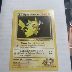 Pokemon - Gym Heroes Lt. Surge's Pikachu 81/132 MP - Image 1