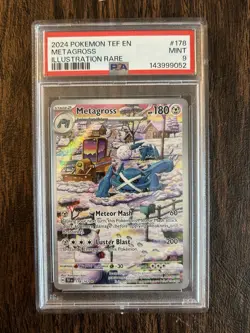 Pokemon SV Temporal Forces Metagross #178 PSA 9 - Image 1