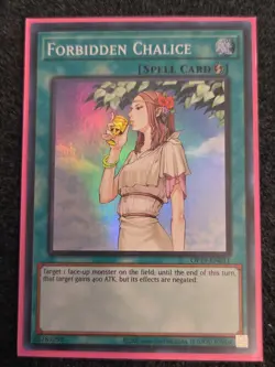 Yugioh Forbidden Chalice Super Rare OP19-EN011 Near Mint - Image 1