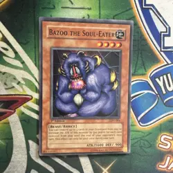 Yugioh! Bazoo the Soul-Eater LON-064 Super Rare 1st Edition NM - Image 1