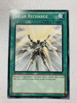 YuGiOh Solar Recharge - SDLI-EN026 - Common - 1st Edition Near Mint - Image 1
