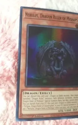 Yu-gi-oh! Nebulus, Dragon Ruler of Mishaps Ultra Rare ALIN-EN019 1st Edition - Image 2