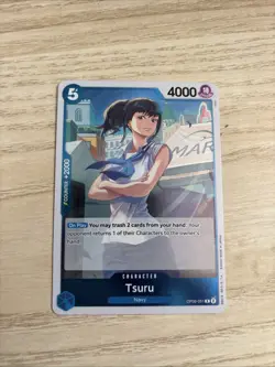 OP06-051 Tsuru - R Foil English NM One Piece TCG Card Game - Image 1