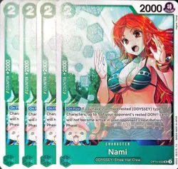 One Piece TCG - 4er Playset - OP10-033 Nami UC/NM/EN - Image 1