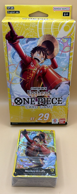 One Piece Card Game ONLY Starter Deck EggHead [ST-29] NO BONUS PACK - Image 1