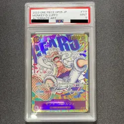 PSA 9 Monkey D. Luffy Alt Art OP05-119 SEC ONE PIECE Japanese 2023 GEAR5 NIKA - Image 1