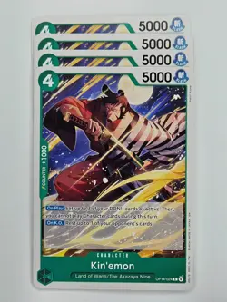 One Piece - 4x OP14-024 Kin'emon - Common - Image 1