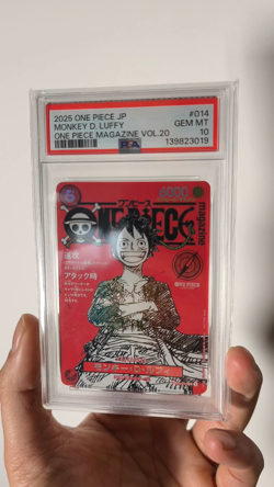 PSA 10 Monkey D Luffy ST21-014 ONE PIECE Magazine Promo 2025 Jump Japonais - Image 2
