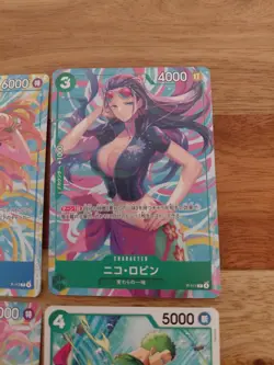 Heroins ONE PIECE Nico Robin Nami Jewelry Bonney P-111~114 Event Promo Card Set - Image 3
