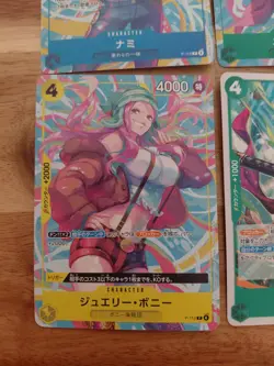 Heroins ONE PIECE Nico Robin Nami Jewelry Bonney P-111~114 Event Promo Card Set - Image 4