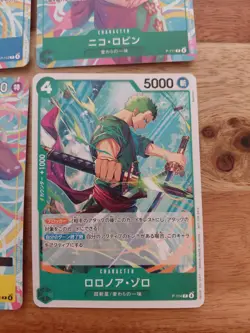 Heroins ONE PIECE Nico Robin Nami Jewelry Bonney P-111~114 Event Promo Card Set - Image 5