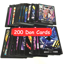 ONE PIECE TCG Authentic Lot Bulk Bundle Set 200 Japanese NORMAL DON Card Game - Image 1