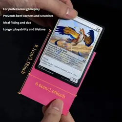 100PCS Matte Green Card Sleeves – 66x91mm Standard Size TCG Protectors - Image 4