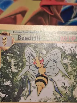 Beedrill 17/102 Base Set Non Holo Rare Pokemon Card Heavily Played - Image 4