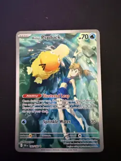 Pokemon TCG Destined Rivals Misty's Psyduck Illustration Rare Card 193/182 - Image 1