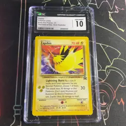 CGC 10 GEM MINT Zapdos 2000 Black Star Promos 23 Pokemon Card - Image 1