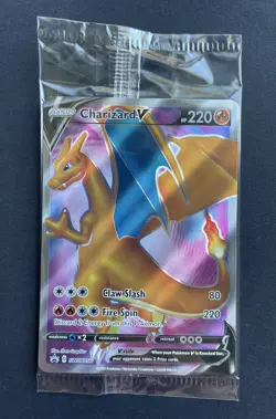 Pokemon Card CHARIZARD V SWSH050 Rare Black Star Promo - SEALED! - Image 1