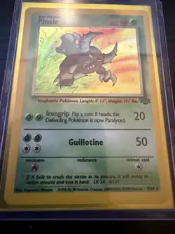 Pinsir Jungle Holo Rare 09/64 1999 Pokemon TCG Unlimited English Card - Image 3