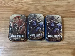 ONE PIECE CARD GAME TCG - TIN VOL. 2 (TS-02, OP13) x 3 SEALED - Image 1