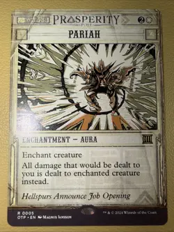 MTG Pariah Outlaws of Thunder Junction: Breaking News 0005 Showcase Rare - Image 1