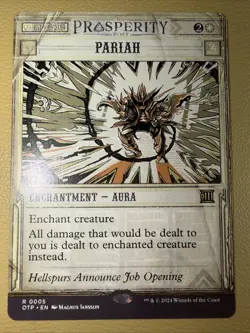 MTG Pariah Outlaws of Thunder Junction: Breaking News 0005 Showcase Rare - Image 2