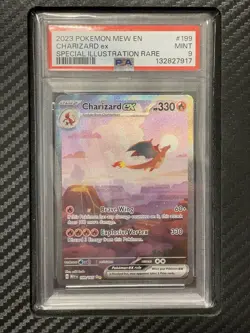 2023 PSA 9 Charizard ex #199 Special Illustration Rare Pokemon TCG SV Mew 151 En - Image 1