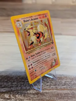Blaine's Arcanine Gym Challenge 1/132 Near Mint Vintage Pokemon - Image 2