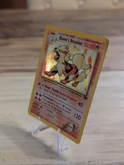 Blaine's Arcanine Gym Challenge 1/132 Near Mint Vintage Pokemon - Image 3