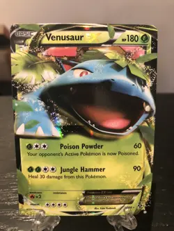 Pokemon TCG Venusaur-EX XY 1/146 Holo Rare EX LP - Image 1
