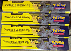 Lot of *FOUR* Pokemon TCG Pikachu Zekrom Tag Team Premium Collection Box Sealed! 820650809910 - Image 4