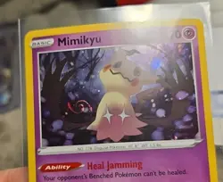 2020 Mimikyu 81/189 Cosmos Holo Rare - Darkness Ablaze Pokemon HD GALAXY SWIRL - Image 1