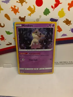 2020 Mimikyu 81/189 Cosmos Holo Rare - Darkness Ablaze Pokemon HD GALAXY SWIRL - Image 2